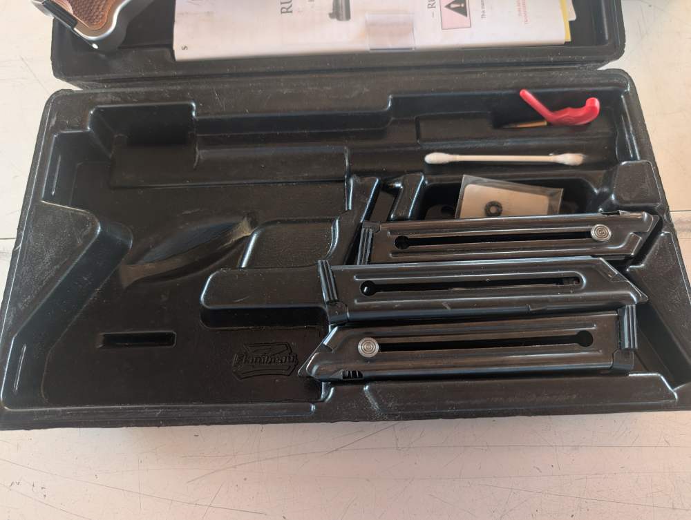 Ruger MK IV Competition Stainless Steel slab sides with 5 mags-img-3