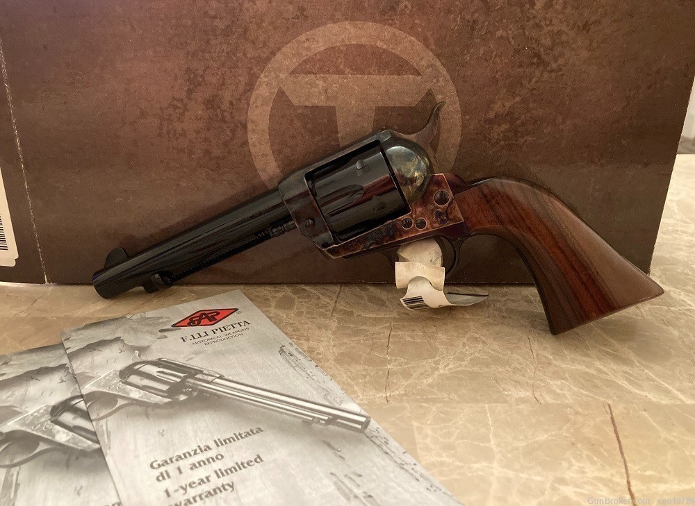 Taylor's & Co 1873 Single Action Army Revolver .357 New in Box 5.5 barrel-img-0