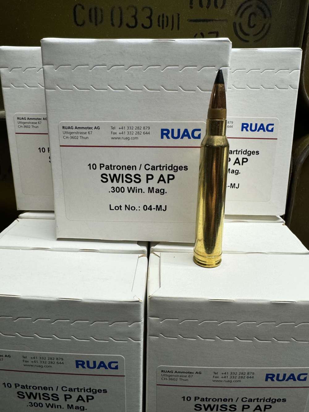 .300 Win Mag Swiss P AP Armor Piercing 196gr FMJ *SEALED CAN* 200 Rounds-img-1