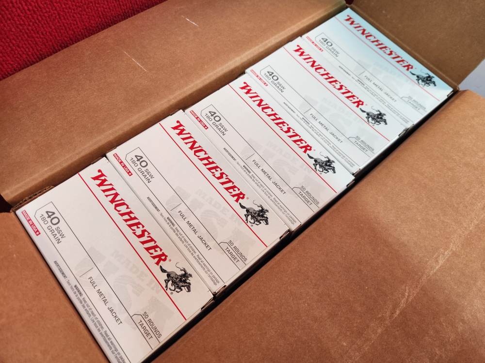 WINCHESTER 40S&W TARGET 180GR FMJ Q4238 500RDS NEW! PENNY AUCTION!-img-0