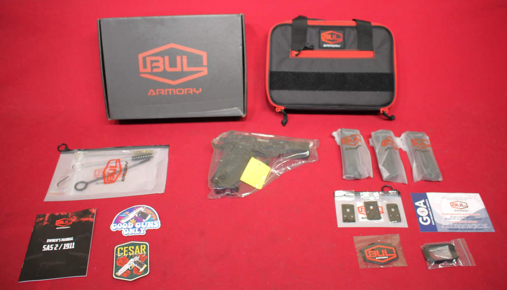 BUL Armory SAS II TAC 2026 9mm W/5" Bbl, 4x 20rd Mags, Optics Ready-img-0