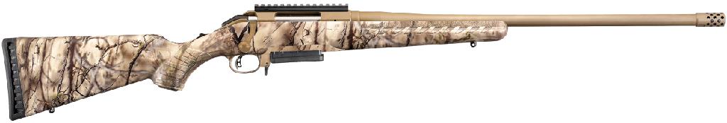 Ruger dRUGER American GO Wild Camo 243WIN 22in Brnt Brnz Thrded BBL, Stock-img-0