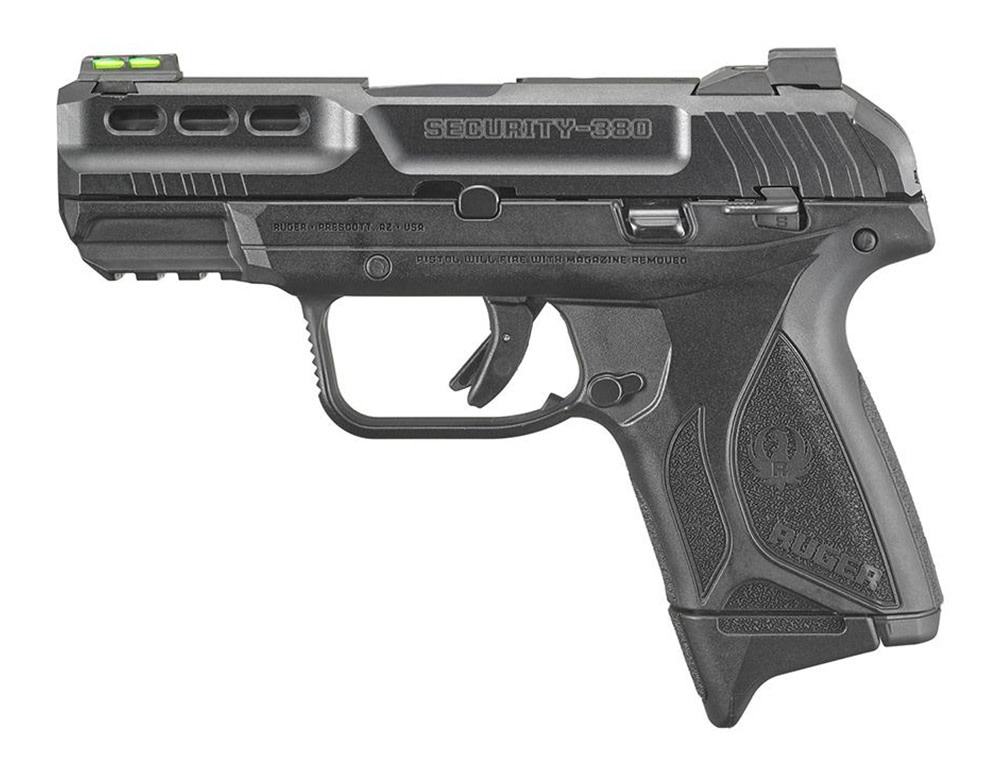 Ruger 3855 Security-380 ACP 10+1 3.42in Black Oxide Barrel, Serrated Steel-img-1