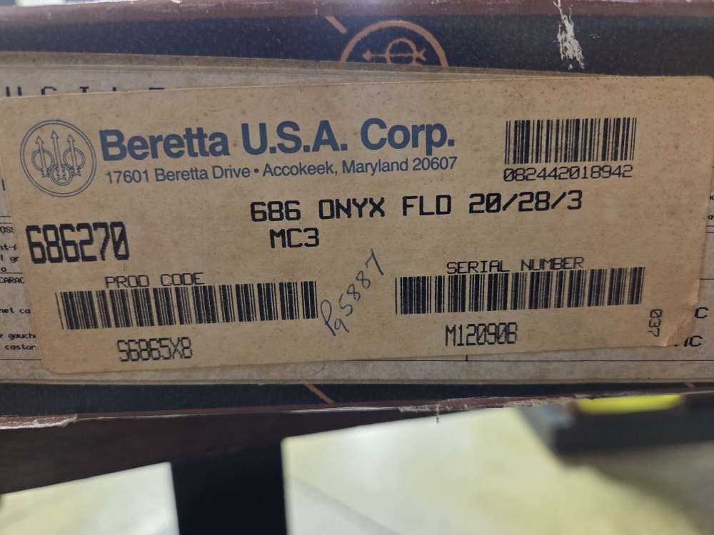 Beretta 686 Onyx "Black" 20ga 28" Over Under -img-3