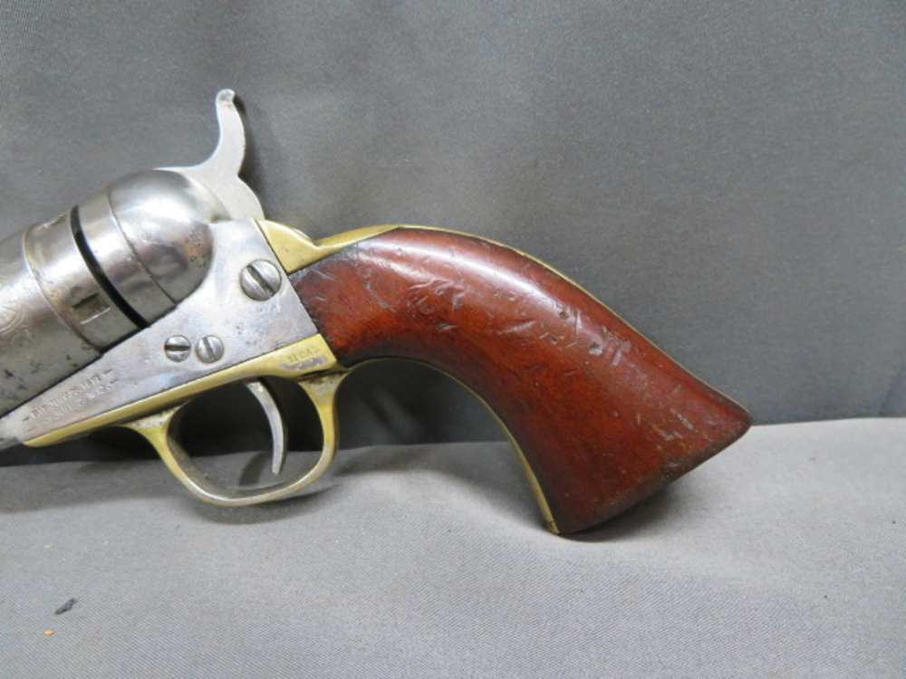 ANTIQUE COLT CARTRIDGE CONVERSION MODEL 1849 POCKET REVOLVER W/ CASE-38 CAL-img-19