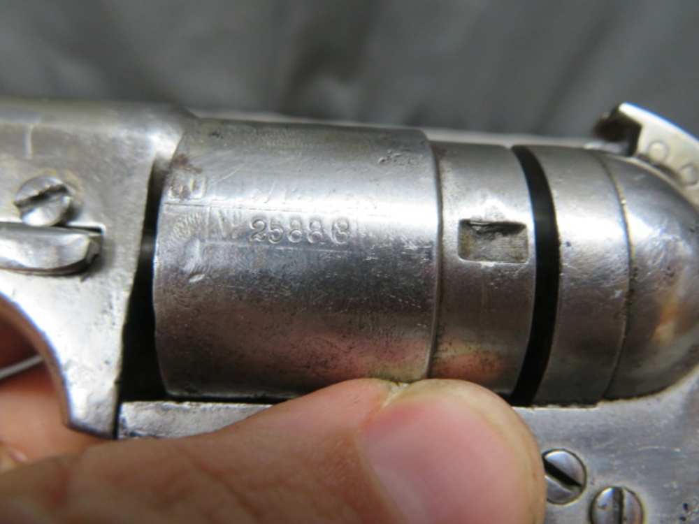 ANTIQUE COLT CARTRIDGE CONVERSION MODEL 1849 POCKET REVOLVER W/ CASE-38 CAL-img-30
