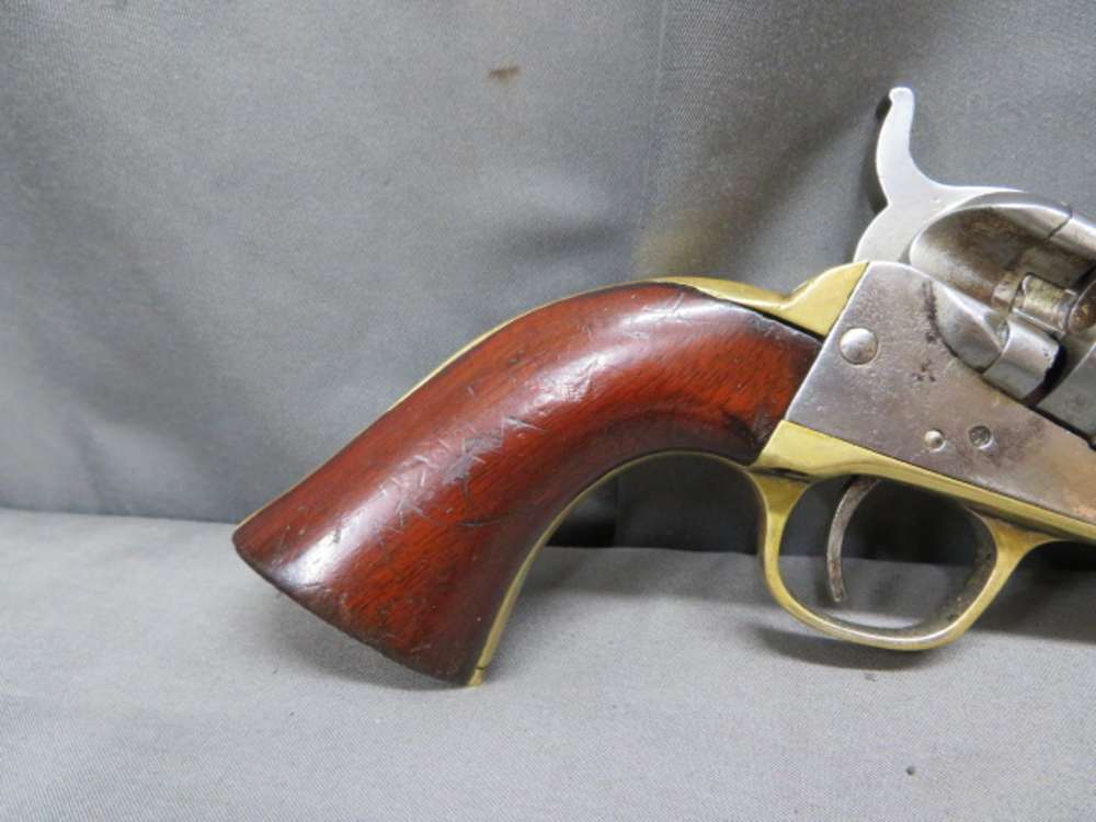 ANTIQUE COLT CARTRIDGE CONVERSION MODEL 1849 POCKET REVOLVER W/ CASE-38 CAL-img-15
