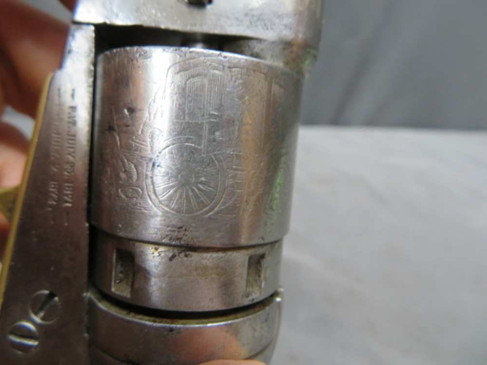 ANTIQUE COLT CARTRIDGE CONVERSION MODEL 1849 POCKET REVOLVER W/ CASE-38 CAL-img-27