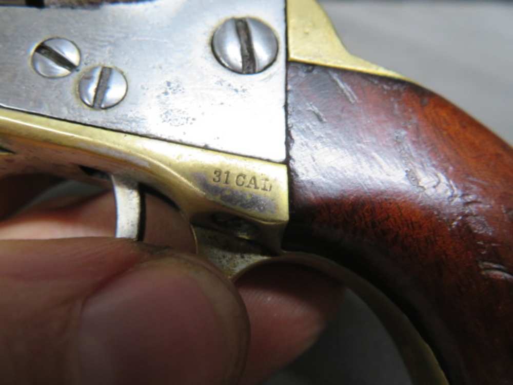 ANTIQUE COLT CARTRIDGE CONVERSION MODEL 1849 POCKET REVOLVER W/ CASE-38 CAL-img-21