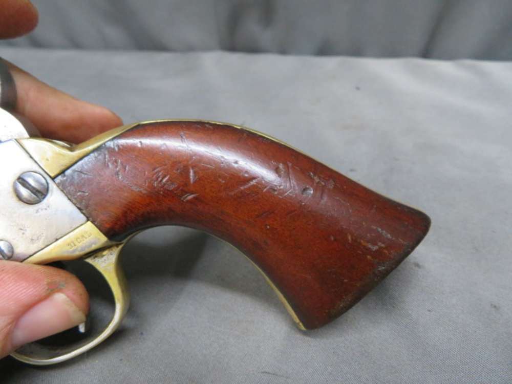 ANTIQUE COLT CARTRIDGE CONVERSION MODEL 1849 POCKET REVOLVER W/ CASE-38 CAL-img-36