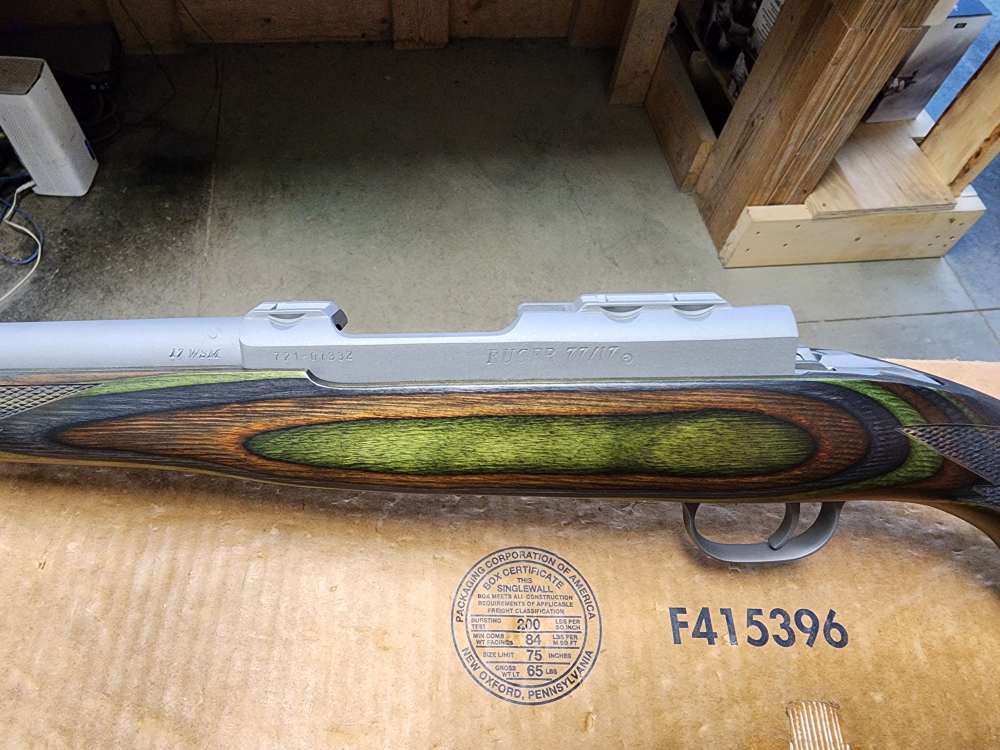 PIC! NEW RUGER M77/17 .17 WSM 18.5 THREADED WINCHESTER SUPER MAG BMAG 77 17-img-19