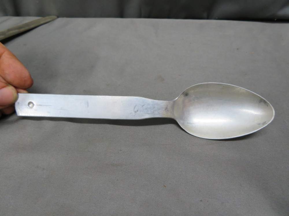 WWII GERMAN ARMY MESS KIT UTENSIL SET-ORIGINAL-EAGLE MARKED-img-11