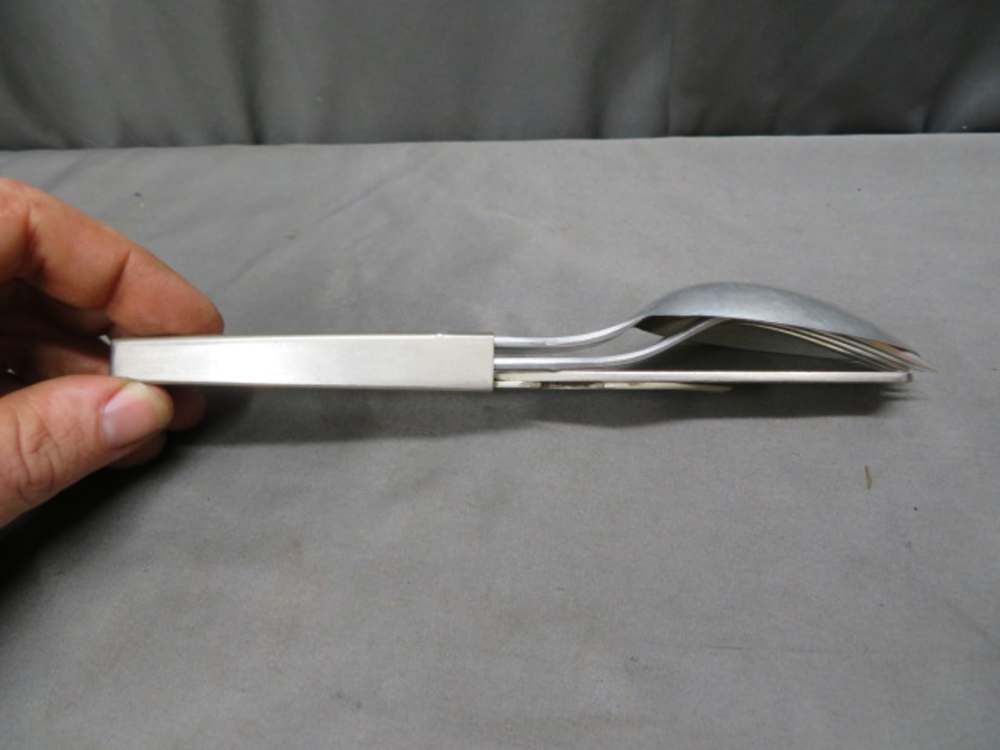 WWII GERMAN ARMY MESS KIT UTENSIL SET-ORIGINAL-EAGLE MARKED-img-4