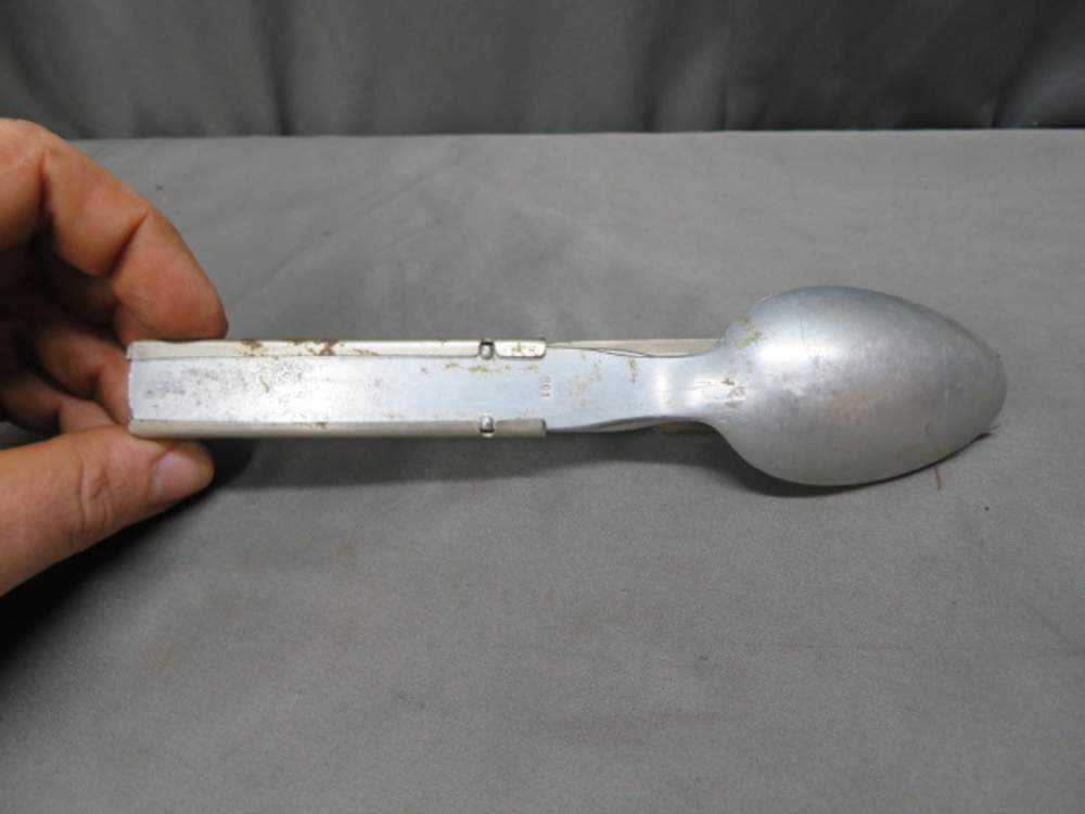 WWII GERMAN ARMY MESS KIT UTENSIL SET-ORIGINAL-EAGLE MARKED-img-3
