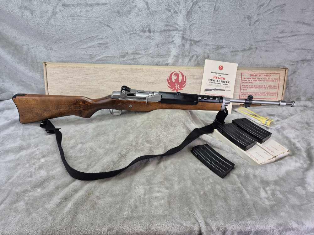 Ruger Mini-14 .223 rem 1981 3 Mags Factory Box – EXCELLENT CONDITION! -img-0