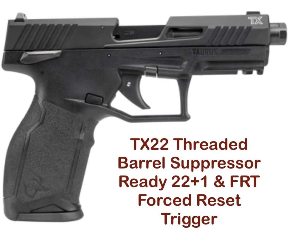 Taurus TX-22 G2 TX22 22LR 22 Threaded Barrel 22+1 +FRT Forced Reset Trigger-img-0