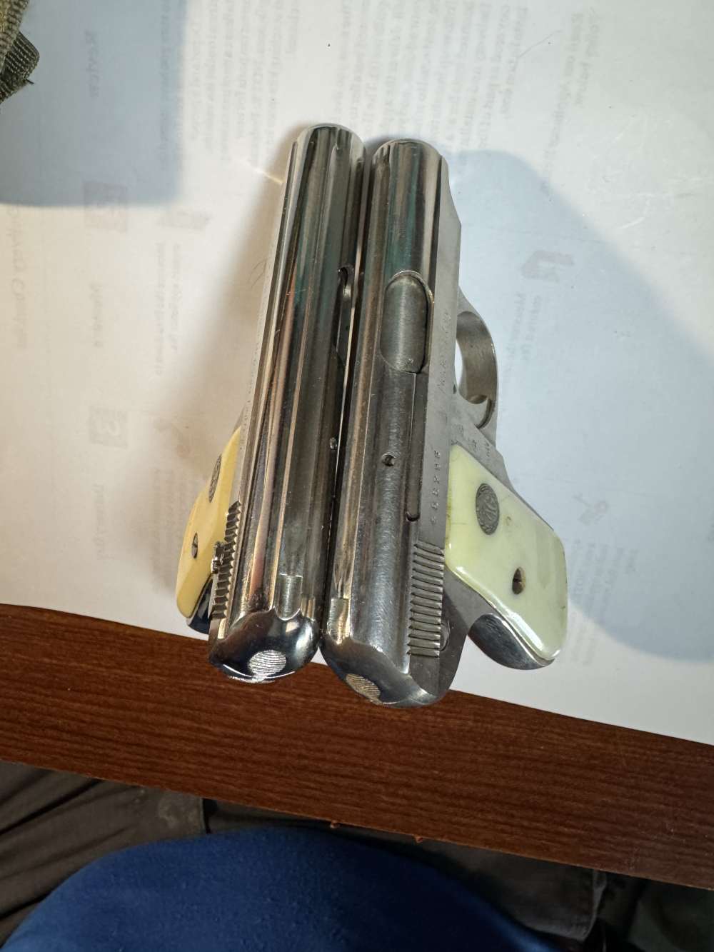 Galesi Brescia Like Beretta Rare Factory Nickel (TWO) Pistols Superb C&R OK-img-3