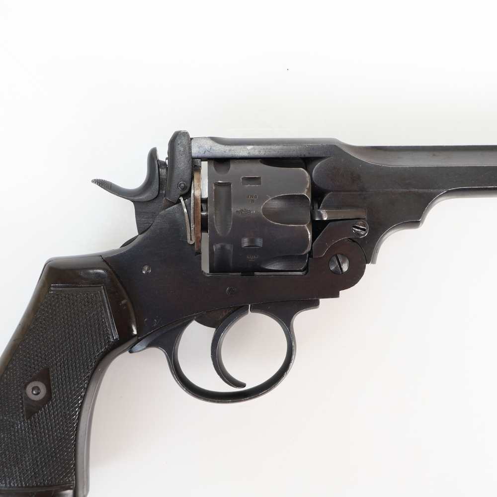 Webley Mark VI 45 ACP Conversion, 6 Shot Cylinder W/ 18 Moon Clips, C&R Ok!-img-2