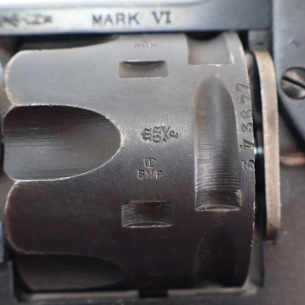 Webley Mark VI 45 ACP Conversion, 6 Shot Cylinder W/ 18 Moon Clips, C&R Ok!-img-27