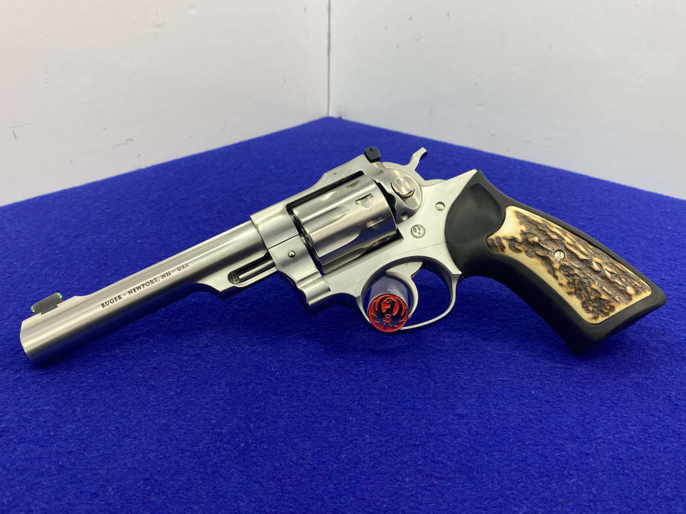 2016 Ruger GP100 10-Shot .22 LR Revolver 5.5" *GENUINE STAG INSERT GRIPS*-img-5