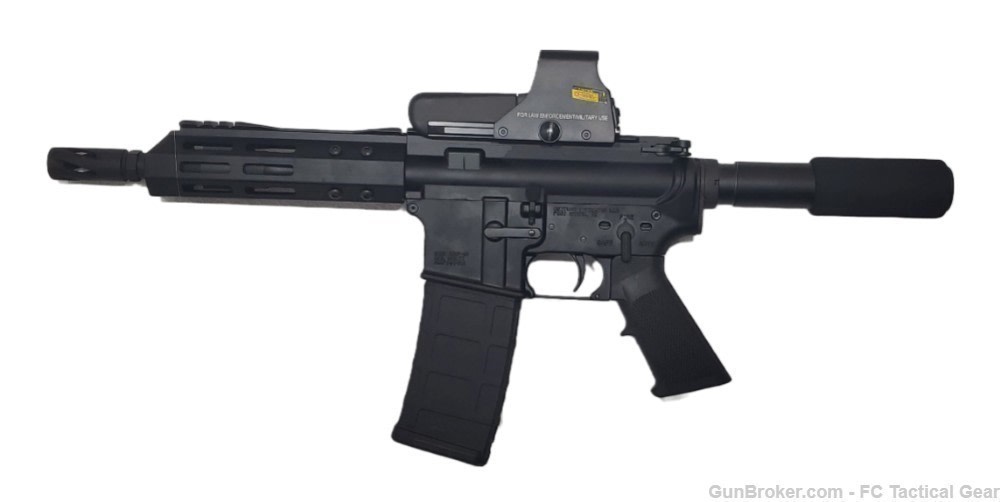 AMF-16 .223 Wylde AR, 7.5" M4 Barrel 1:7 Twist Pistol Length Gas system-img-0