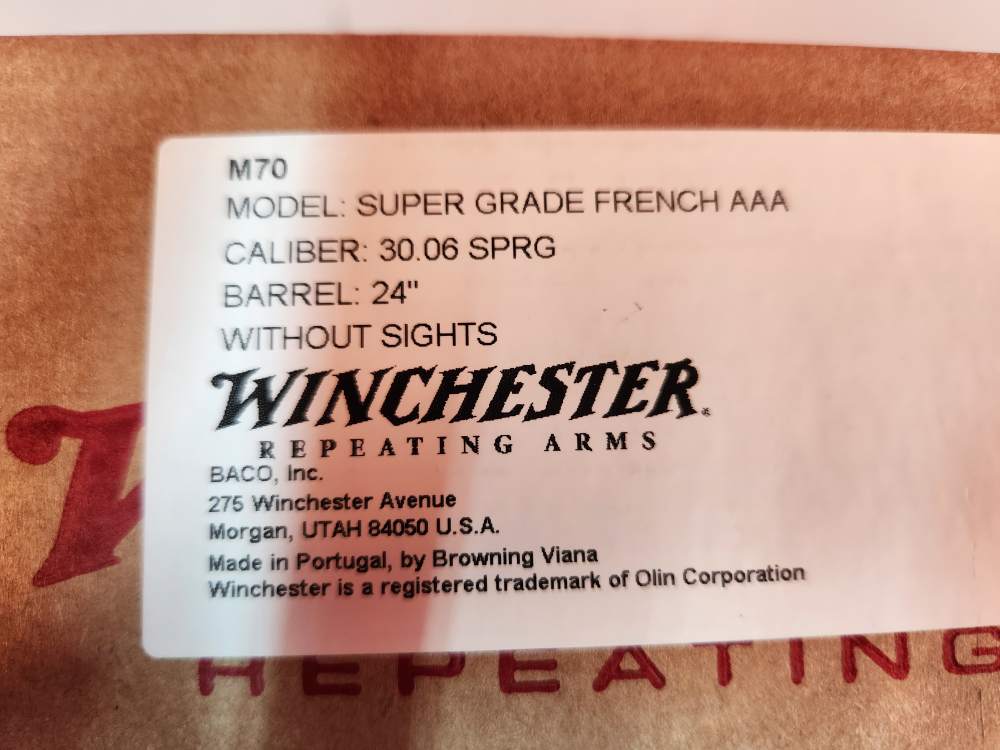WINCHESTER MODEL 70 SUPER GRADE AAA FRECH WALNUT 30-06 NEW! NO CC FEES!-img-15