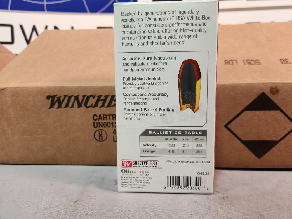WINCHESTER 40S&W TARGET 180GR FMJ Q4238 500RDS NEW! PENNY AUCTION!-img-3