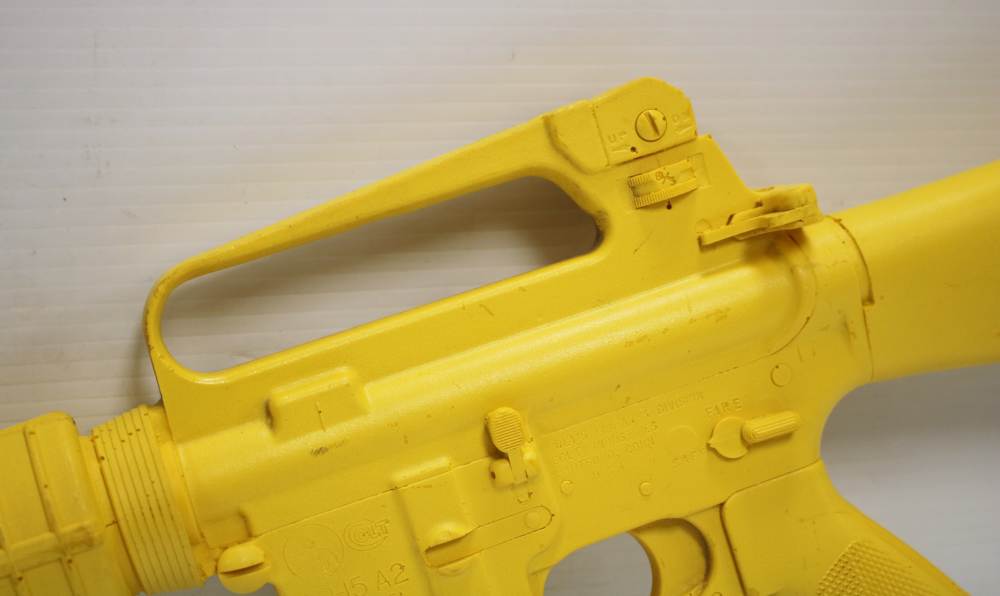 Ring's Blueguns Colt AR-15 A2 Gov't Model Safety Yellow Dummy Rifle-img-11