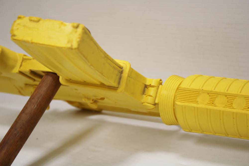 Ring's Blueguns Colt AR-15 A2 Gov't Model Safety Yellow Dummy Rifle-img-37