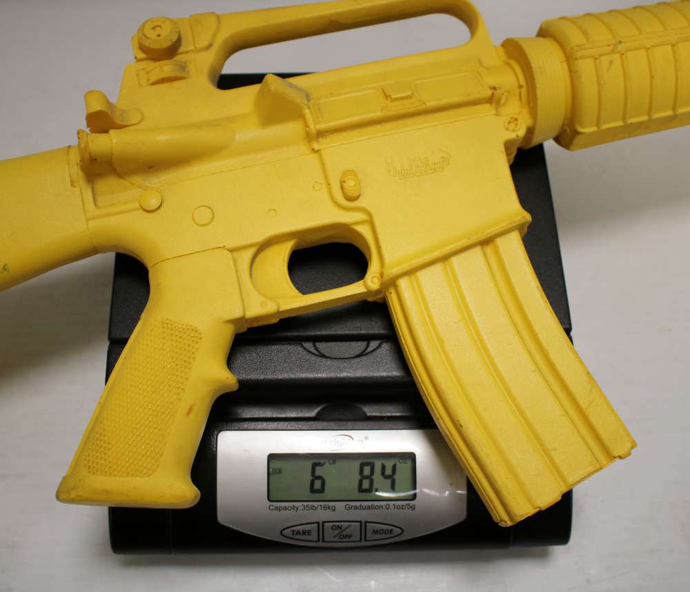 Ring's Blueguns Colt AR-15 A2 Gov't Model Safety Yellow Dummy Rifle-img-40