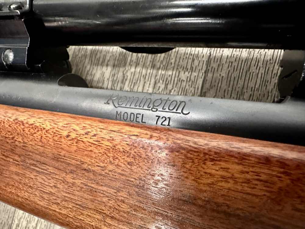 Remington Model 721 30-06 Springfield 24" barrel 3-9x40 Bushnell MADE 1952 -img-15