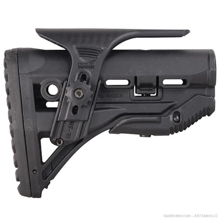 Sabre Tactical GL-Shock Stock w/ Adjustable Cheek Riser Black FREE SHIPPING-img-0