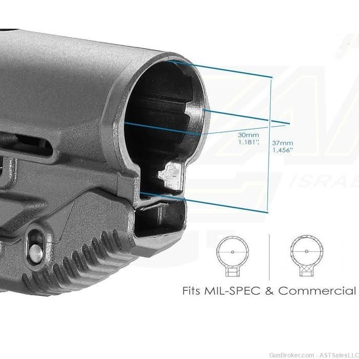Sabre Tactical GL-Shock Stock w/ Adjustable Cheek Riser Black FREE SHIPPING-img-3