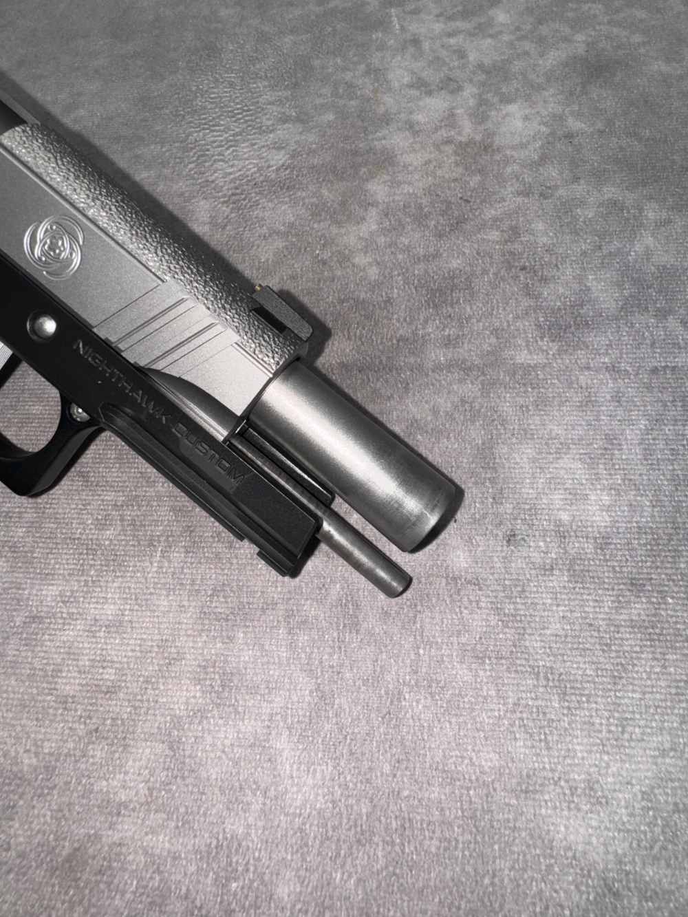 USED! NIGHTHAWK CUSTOM BOB MARVEL 2011 TWO TONE 9MM W/ ORIG BAG 2 MAGS -img-21