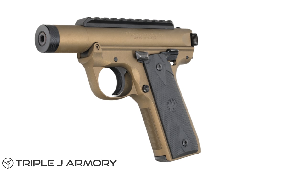 Ruger Mark IV 22/45 Tactical .22 LR Pistol Burnt Bronze-img-1