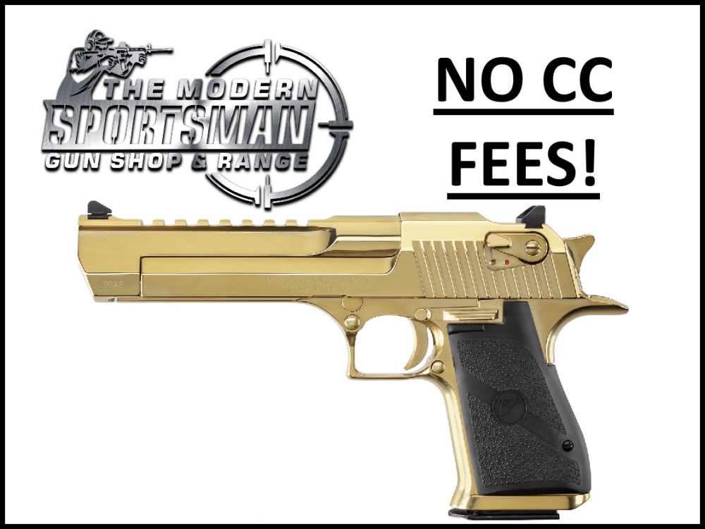 Magnum Research Desert Eagle Mark XIX 50AE 6" Zirconium Nitride Gold-img-0