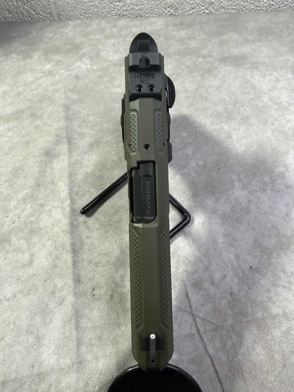 NEW! NIGHTHAWK CUSTOMS DOUBLE AGENT IOS 9MM PISTOL OD GREEN 16RD 4.25” -img-16