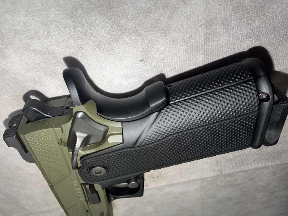 NEW! NIGHTHAWK CUSTOMS DOUBLE AGENT IOS 9MM PISTOL OD GREEN 16RD 4.25” -img-14