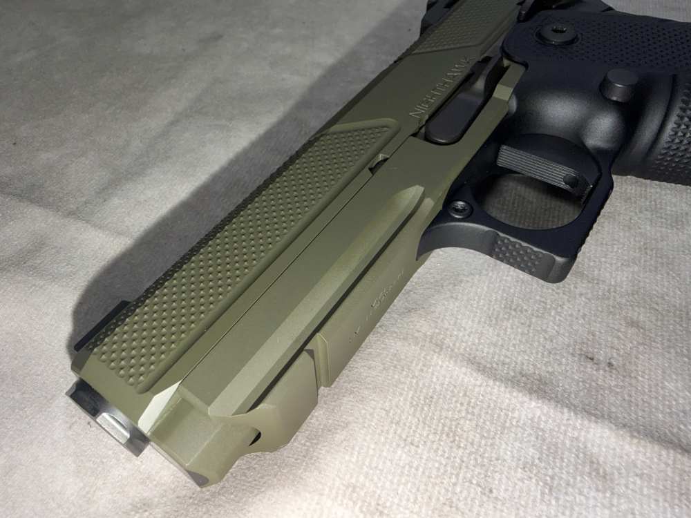NEW! NIGHTHAWK CUSTOMS DOUBLE AGENT IOS 9MM PISTOL OD GREEN 16RD 4.25” -img-12