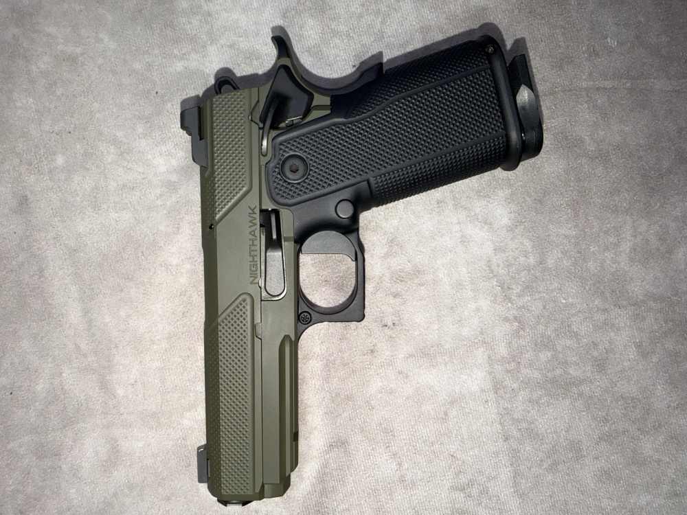 NEW! NIGHTHAWK CUSTOMS DOUBLE AGENT IOS 9MM PISTOL OD GREEN 16RD 4.25” -img-10