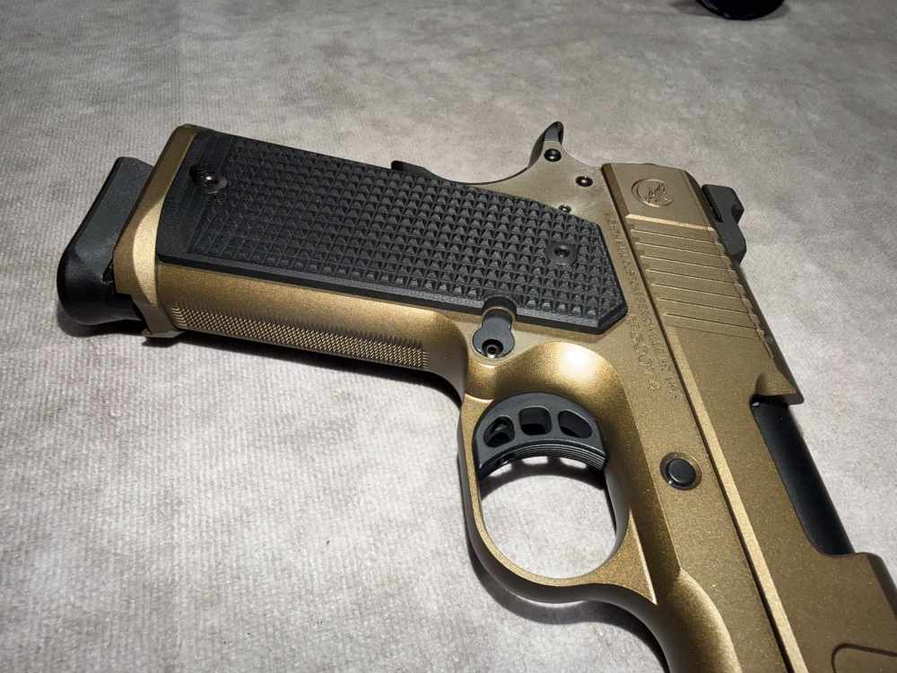 NEW! NIGHTHAWK MODEL 1911 DELEGATE IOS 9MM SINGLE STACK PISTOL BURNT BRONZE-img-7