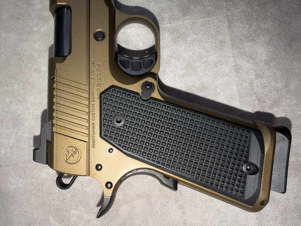 NEW! NIGHTHAWK MODEL 1911 DELEGATE IOS 9MM SINGLE STACK PISTOL BURNT BRONZE-img-4