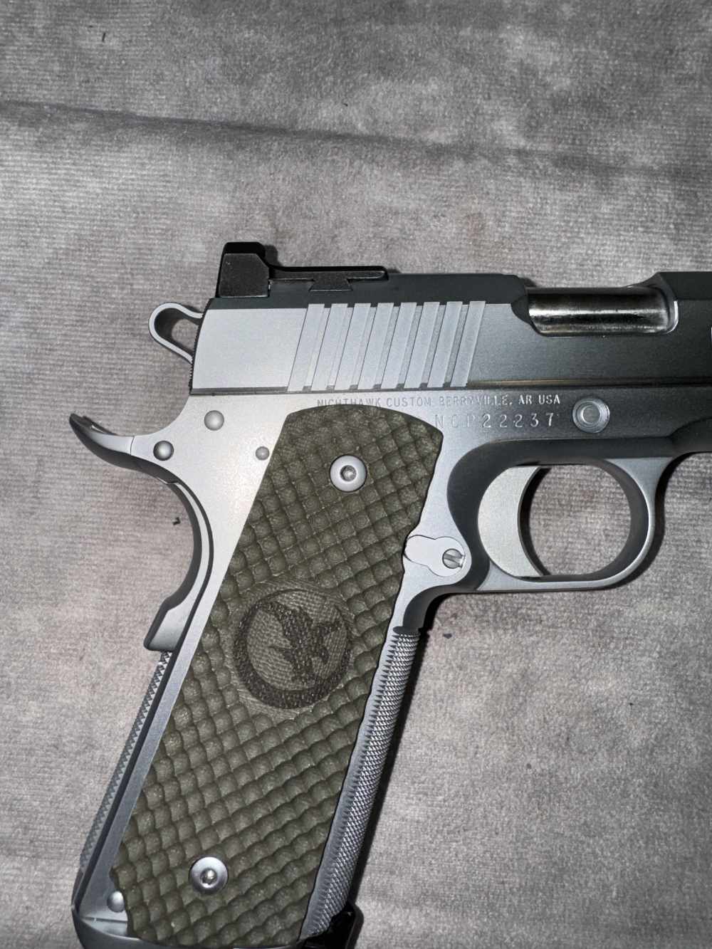 USED! NIGHTHAWK CUSTOM MODEL WARHAWK 1911 .45 ACP ORIG BAG 2 MAGS-img-5