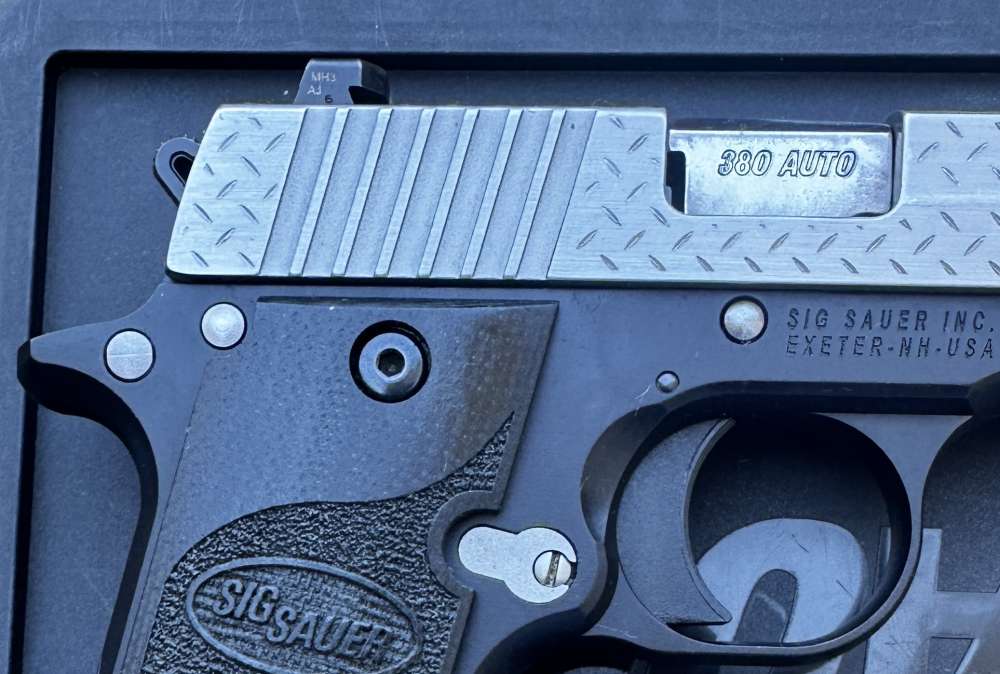 Scarce Sig Sauer P238 Diamond Plate .380 ACP, Discontinued-img-11
