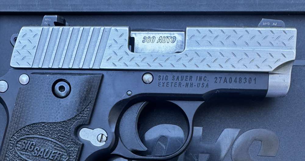 Scarce Sig Sauer P238 Diamond Plate .380 ACP, Discontinued-img-12