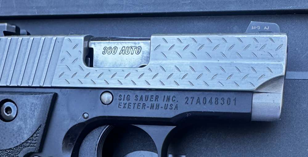 Scarce Sig Sauer P238 Diamond Plate .380 ACP, Discontinued-img-14