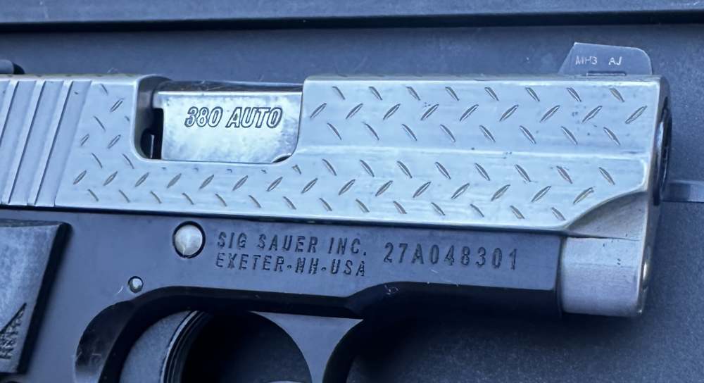 Scarce Sig Sauer P238 Diamond Plate .380 ACP, Discontinued-img-15