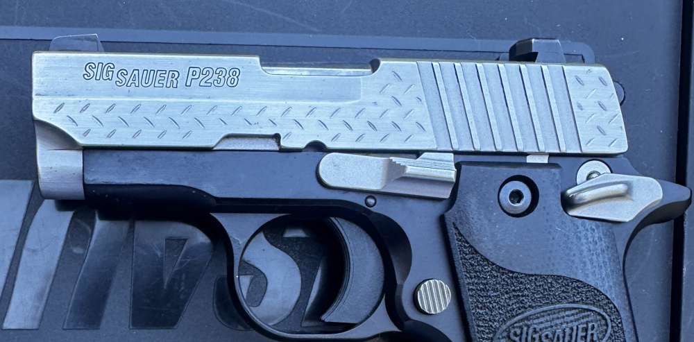 Scarce Sig Sauer P238 Diamond Plate .380 ACP, Discontinued-img-4
