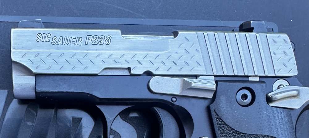 Scarce Sig Sauer P238 Diamond Plate .380 ACP, Discontinued-img-5