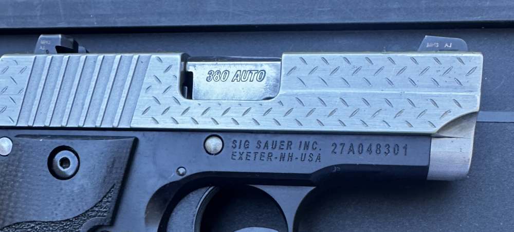 Scarce Sig Sauer P238 Diamond Plate .380 ACP, Discontinued-img-13